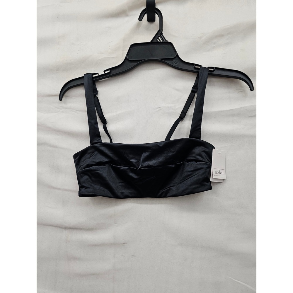 Auden Womens Bralette Top Black Nylon Blend Casual Size XS